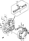 suzuki 101382 HINTERE BREMSE (89, 90 MODEL)