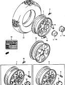 suzuki 101814 КОЛЕСНЫЙ ДИСК (2DR)