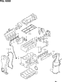 suzuki 147452 MOTORDICHTUNGSSATZENGINE GASKET SET  (D13A)