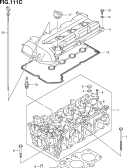 suzuki 147453 ГОЛОВКА ЦИЛИНДРОВ (M16A)