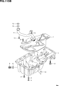 suzuki 147011 ПОДДОН КАРТЕРА (M16A)