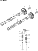 suzuki 147119 РАСПРЕДВАЛ / КЛАПАН (D13A)