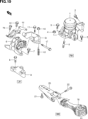 suzuki 153611 ОПОРА ДВИГАТЕЛЯ (M16A:CVT)