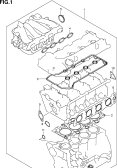 suzuki 153363 КОМПЛЕКТ ПРОКЛАДОК ДВИГАТЕЛЯ (M16A)