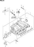 suzuki 153734 ВСАСЫВАЮЩИЙ КОЛЛЕКТОР (M16A)