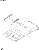 suzuki 17368 ОБИВКА ПОТОЛКА