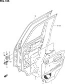 suzuki 17372 ПАНЕЛЬ ПЕРЕДНЕЙ ДВЕРИ