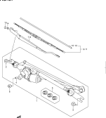 suzuki 25566 ОЧИСТИТЕЛЬ ПЕРЕДНЕГО ОКНА (RHD)