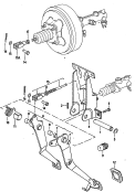 vw 73000 Педальный механизм привода тормозного механизма и сцепления. для механического привода сцепления. F             >> 24-C-200 000. F 24-D-000 001>> 24-D-051 580