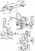 vw 130020 portable chair, folding seat, emergency seat