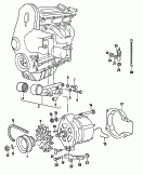 vw 195020 connecting and mounting parts for alternator