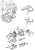 vw 196000 connecting and mounting parts for alternator