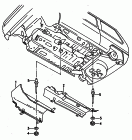 vw 52010 heat insulation for floor. for models with catalyst