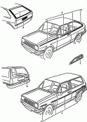 vw 71010 Полоса декоративная. Панель для номерного знака