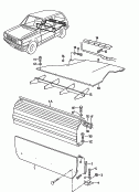vw 79015 cargo platform, continuous. cross panel