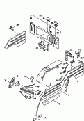 vw 63000 Деталь боковая. Задняя панель