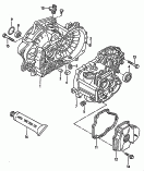 vw 301060 Картер коробки передач. для механической КП