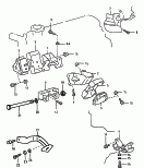vw 199010 Детали крепления для двигателя и КП. Детали крепления для генератора