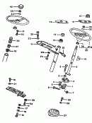 vw 63000 steering tube. steering column tube. steering wheel