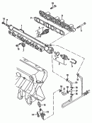 vw 133025 fuel rail. injection valve