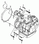 vw 300080 Детали крепления для двигателя и КП. для 4-ступенчатой АКП