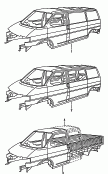 vw 800050 Кузов грунтованный, с капотом, крышкой багажного отсека, крыльями и дверями, с шумоизоляцией и защитой днища