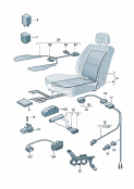vw 963000 К-т дооборудования для обогрева сиденья.        см. панель иллюстраций: