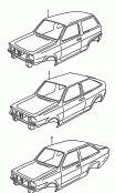 vw 51000 bodywork primed, with lids, wings and doors, foam filled, sealed and with underbody protection .