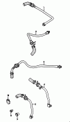 vw 611070 Вакуумные шланги для усилителя тормозного привода. для системы -ABS-.        см. панель иллюстраций: