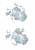 vw 300070 Детали крепления для двигателя и КП. для 5-ступ. механической КП