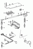 vw 905010 glow plug. current rail. test socket