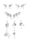 vw 35021 connector housing for aerial wire.            see parts bulletin: