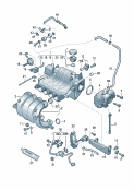 vw 133015 throttle valve control element. vacuum system. intake system. exhaust gas recirculation