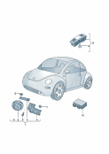 vw 951020 horn for anti-theft alarm system