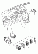 vw 941051 switches in dashboard. and. centre console