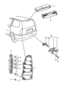 vw 945030 brake, turn signal and taillights