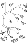 vw 972046 Жгут провдов плафона. Тканевый сдвижной люк