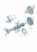 vw 105018 crankshaft. conrod. bearings