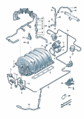vw 133070 intake system. throttle valve control element. vacuum system