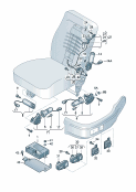 vw 959020 Электрические компоненты регулировки сиденья и спинки