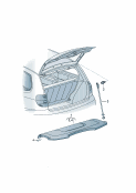 vw 867080 cover for luggage compartment