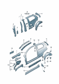 vw 809030 side part. wheel housing