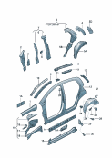 vw 809040 side part. wheel housing