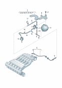 vw 253089 vacuum system. for rear muffler