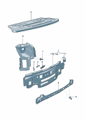 vw 813000 rear cross panel