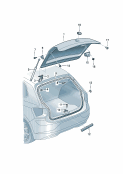 vw 827000 Крышка багажного отсека. Замок