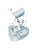 vw 827020 Крышка багажного отсека. Замок