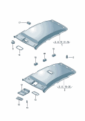 vw 867055 moulded headliner