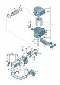 vw 129040 Возд. фильтр с сопутств. деталями