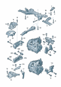 vw 199025 mounting parts for engine and transmission